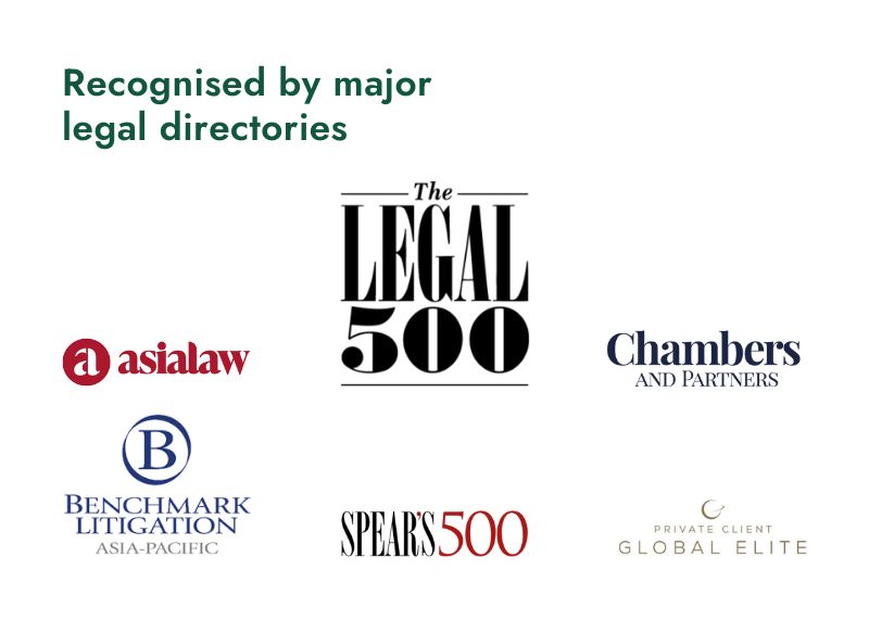 recognised by major legal directories